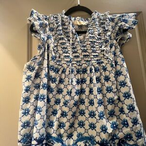Floral Blue Women’s Top